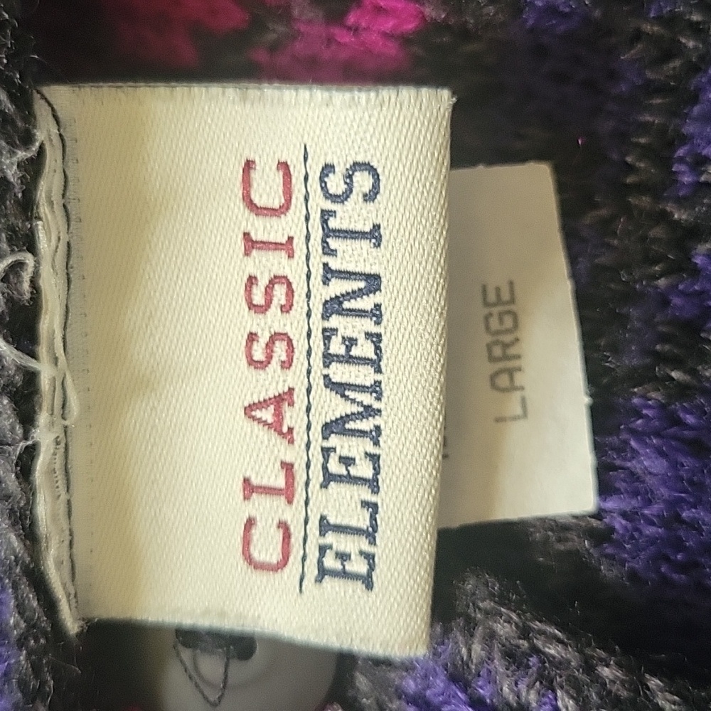 Classic Elements | 80s Vintage Patchwork Knit Vest - image 6